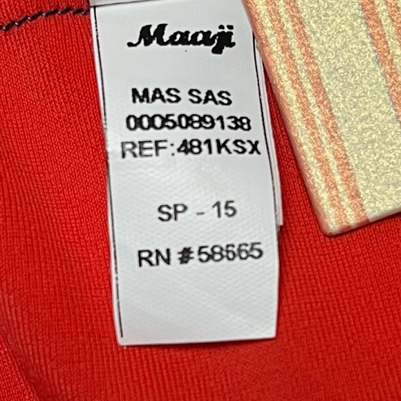 NEW Girl's Maaji Ruffle Bikini Top size 14 - Picture 5 of 6